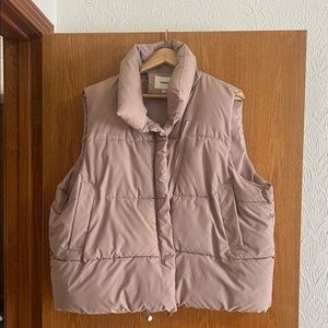 Beige Puffer Vest